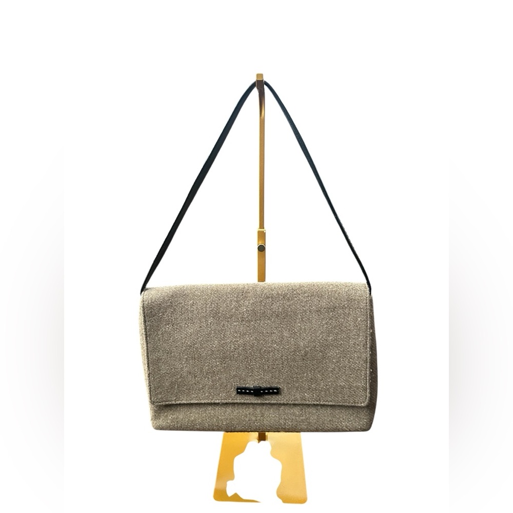 Vintage Kate Spade New York Tweed Wool Shoulder Bag.